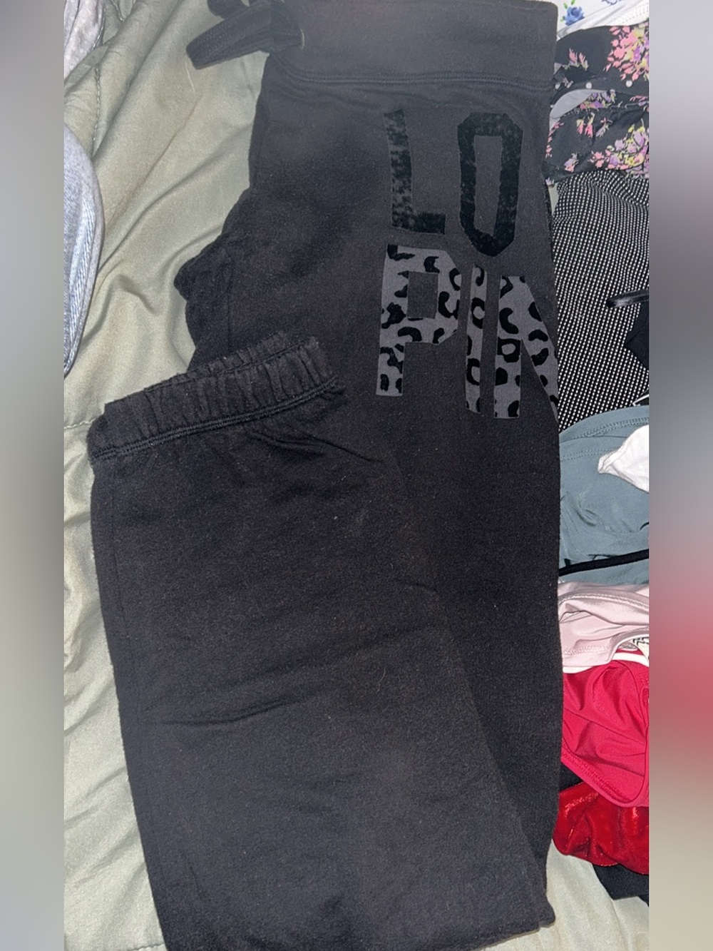 PINK Victoria's Secret Charcoal Track Pants